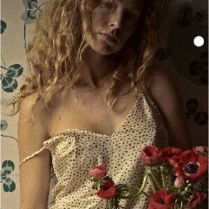 Doen Effie Cream and Floral Silk Cami